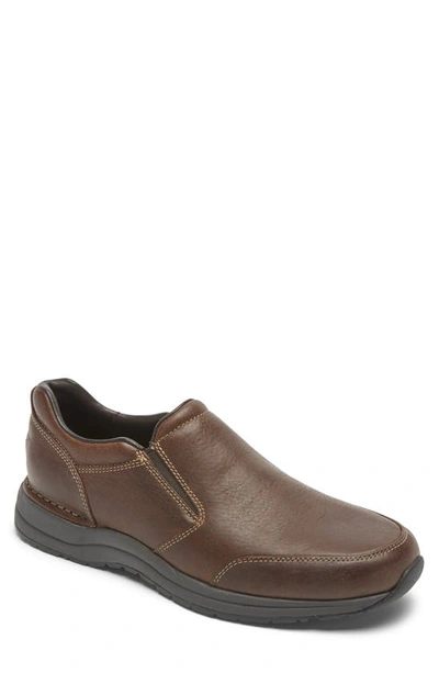 Shop Rockport Edge Hill Ii Slip-on In Brown Leather