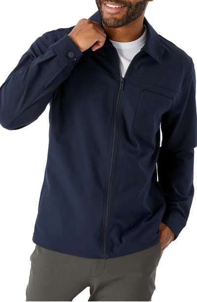 Shop 7 Diamonds Traveler Slim Fit Jacket In Navy