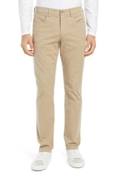 Shop Vince Dylan Lightweight Stretch Cotton Five-pocket Pants In Stone Khaki