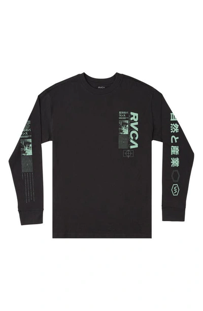 Shop Rvca Graphic Tee In Black