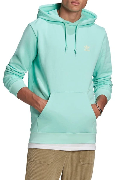 Shop Adidas Originals Essential Pullover Hoodie In Clear Mint