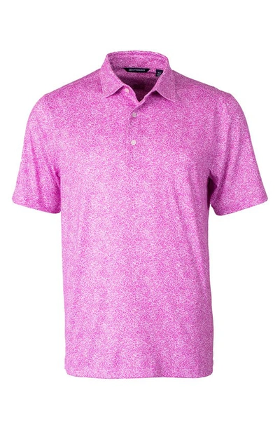 Shop Cutter & Buck Pike Constellation Print Performance Polo In Aster