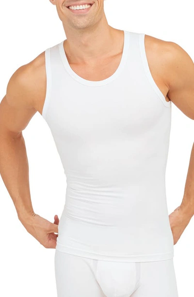 Shop Spanxr Sculpt Cotton Tank In Bright White