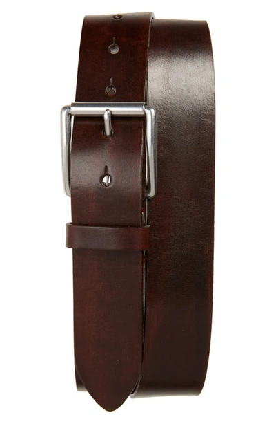 Shop Torino Leather Belt In Brown