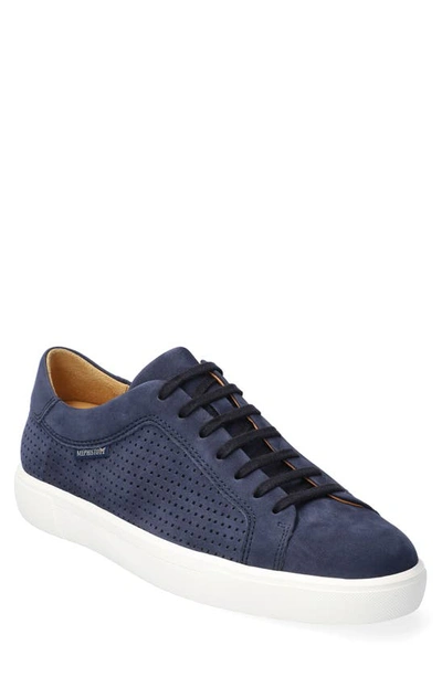Shop Mephisto Carl Sneaker In Navy Leather