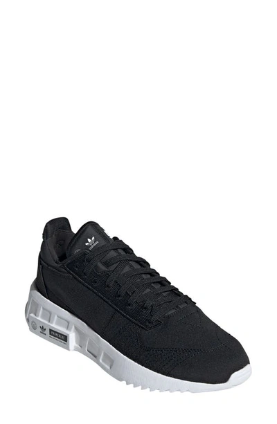 Shop Adidas Originals Geodiver Primeblue Sneaker In Black/ Black/ White