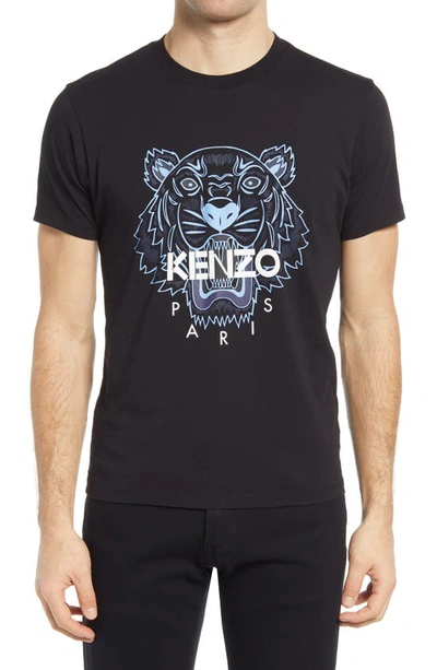 Shop Kenzo Classic Tiger Graphic Tee In Black