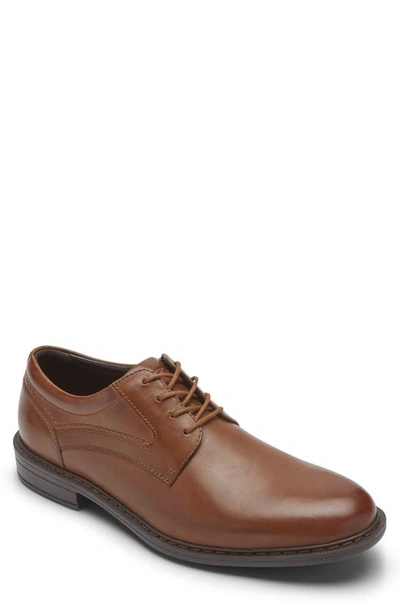 Rockport Men's Total Motion Sport Plain Toe Dress Shoes Men's Shoes In  British Tan Leather | ModeSens