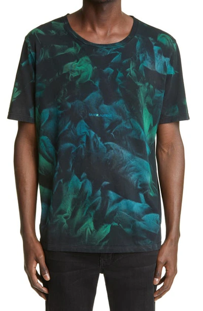 Shop Saint Laurent T-shirt In Green