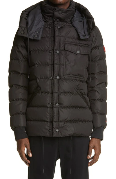 Shop Moncler Born To Protect Project Gaite Water Resistant Down Puffer Coat In Black