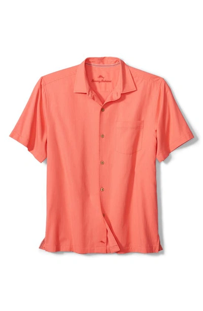 Shop Tommy Bahama Royal Bermuda Standard Fit Silk Blend Camp Shirt In Mangorama