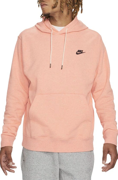 Shop Nike Sportswear Pullover Hoodie In Apricot Agate/ Dark Smoke Grey