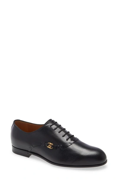 Shop Gucci Loomis Oxford In Black