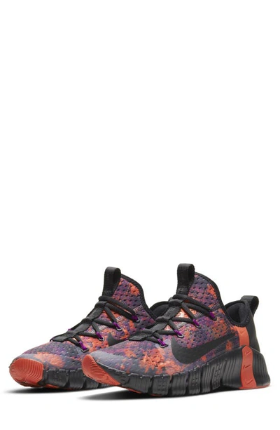 Nike Free Metcon 3 Men's Training Shoe In Black/ Sunrise/ Red Plum