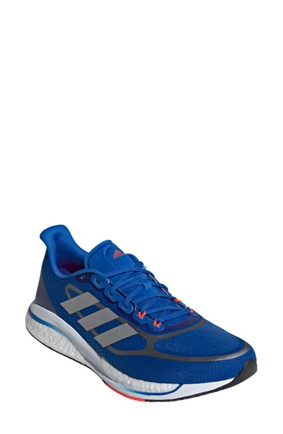 Shop Adidas Originals Supernova Running Shoe In Football Blue/ Silver/ Red