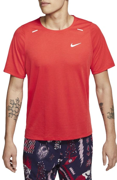 Shop Nike Rise 365 Running T-shirt In Chile Red