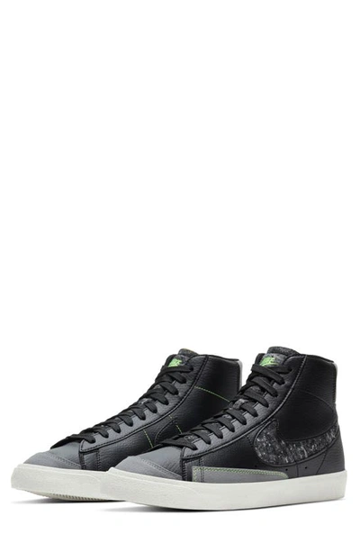 Shop Nike Blazer Mid '77 Vintage Sneaker In Black/ Smoke Grey/ Green