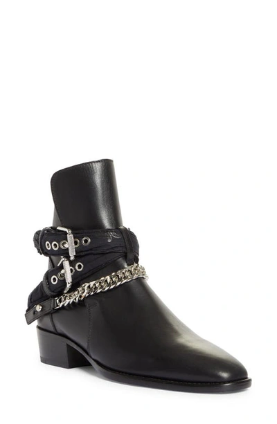 Shop Amiri Bandana Buckle Boot In Black