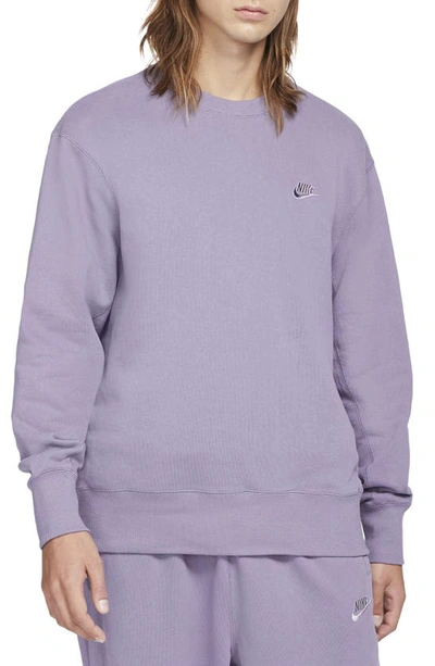 Shop Nike Sportswear Oversize Crewneck Sweatshirt In Daybreak/ Violet Haze