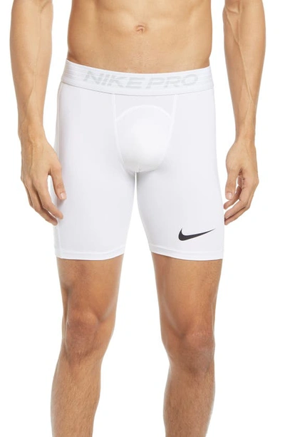 Shop Nike Pro Performance Boxer Briefs In White