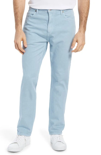Shop Johnston & Murphy Overdye Straight Leg Jeans In Blue