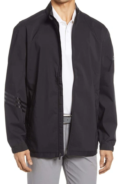Shop Adidas Golf Provisional Water Repellent Rain Jacket In Black