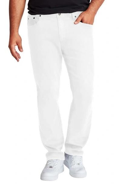 Shop Mvp Collections Straight Fit Stretch Jeans In Vintage White