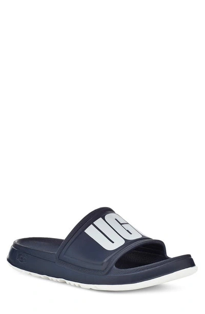 Shop Ugg Wilcox Slide Sandal In Dark Sapphire