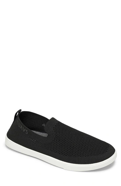 Shop Suavs The Barton Slip-on Sneaker In Jet Black/ White