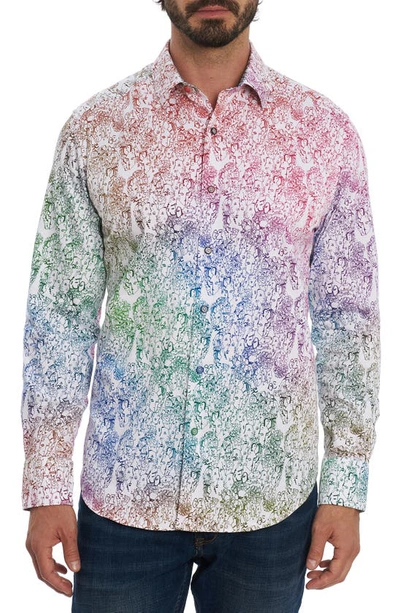 Shop Robert Graham Upsetters Faces Print Button-up Shirt In Multi