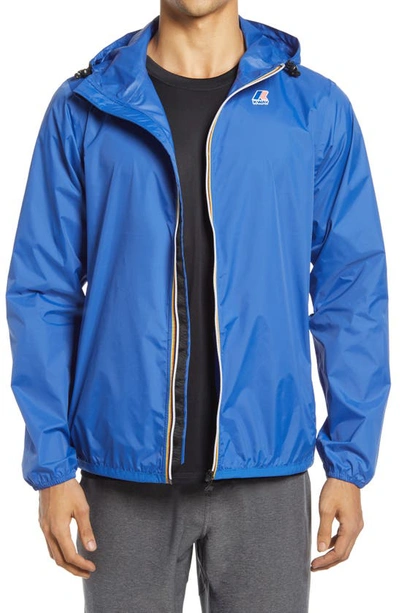 Shop K-way Le Vrai 3.0 Claude Waterproof Jacket In Blue Royal