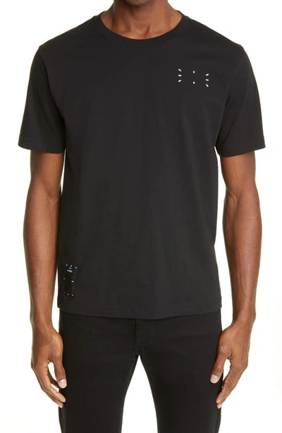 Shop Mcq By Alexander Mcqueen Ueen Relaxed Cotton T-shirt In Darkest Black