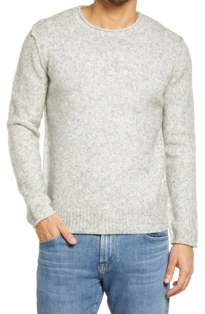 Shop Schott Rolled Collar Sweater In Cloud