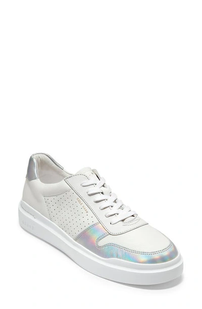 Shop Cole Haan Grandpro Rally Court Sneaker In Optic White/ Silver