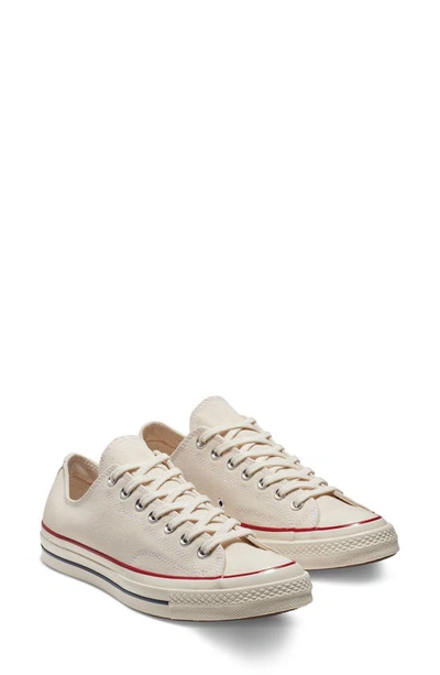 Converse Men's Parchment Chuck Taylor Low-top Sneakers In Parchment/ Garnet/ Egret