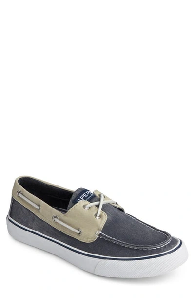 Shop Sperry Bahama Ii Boat Shoe In Navy/ Khaki