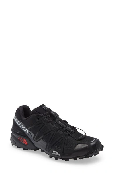 Shop Salomon Gender Inclusive Speedcross 3 Sneaker In Black/ Black/ Quiet Shade