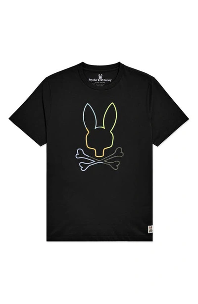 Shop Psycho Bunny Sheffield Graphic Tee In Black