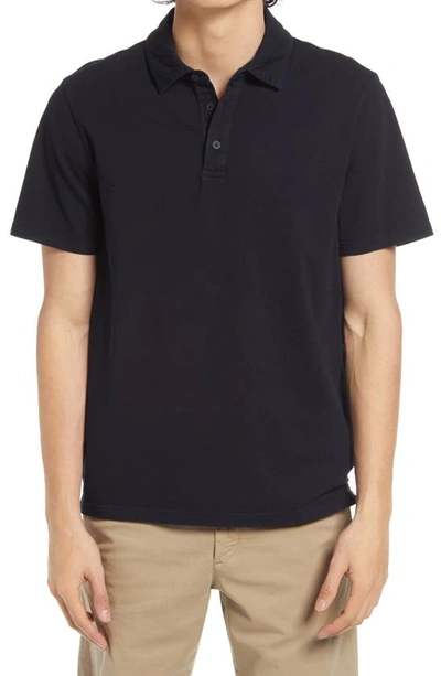 Shop Vince Regular Fit Garment Dyed Cotton Polo In Washed Coastal