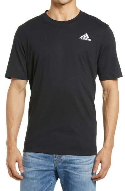 Shop Adidas Originals Logo T-shirt In Black/ White