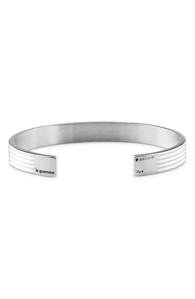 Le Gramme Bracelet Ribbon Le 21g Silver 925 Slick Brushed | ModeSens