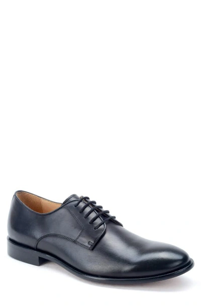 Shop Warfield & Grand Harris Plain Toe Derby In Black