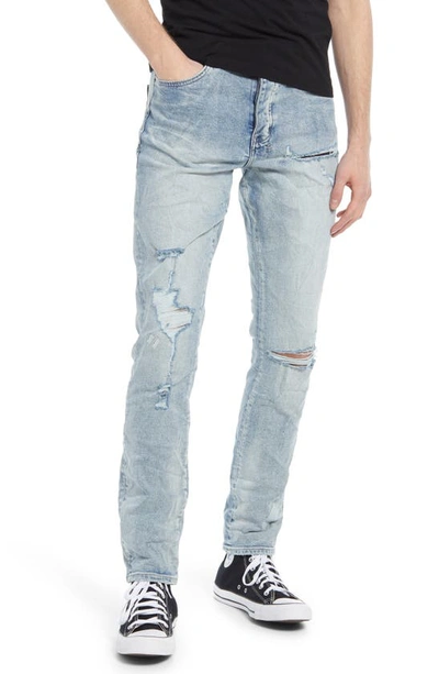 Shop Ksubi Chitch Punk Trashed Slim Fit Stretch Jeans In Philly Blue