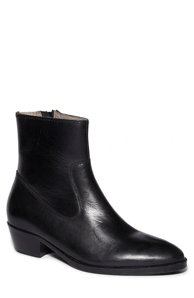 Shop Allsaints Ridge Zip Boot In Black Leather