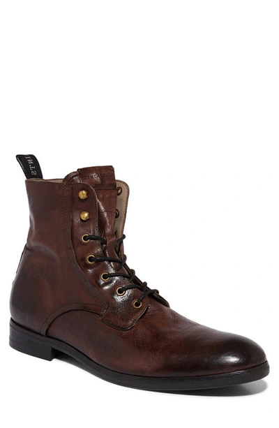 Shop Allsaints Mikkel Plain Toe Boot In Bitter Chocolate Leather