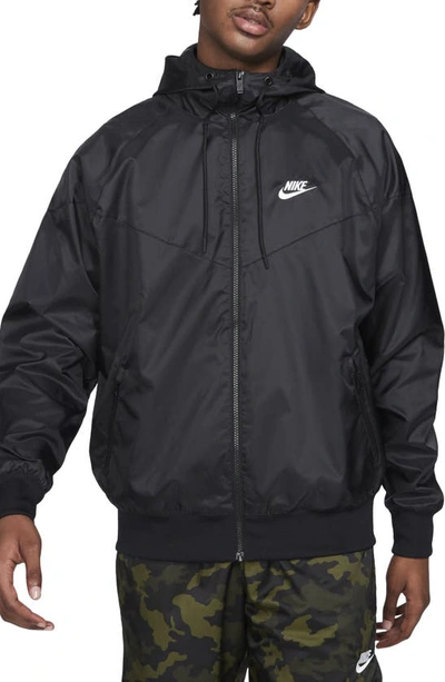 Shop Nike Sportswear Windrunner Jacket In Black/ White
