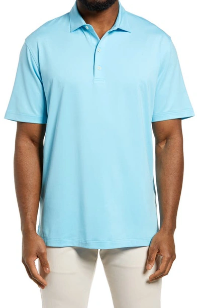Shop Johnnie-o Birdie Classic Fit Performance Polo In Barbados Blue