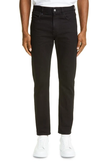 Shop Mcq By Alexander Mcqueen Slim Fit Organic Cotton Jeans In Black Denim