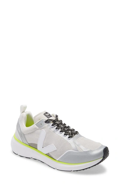 Shop Veja Alveomesh Sneaker In Light Grey/ Silver Reflective
