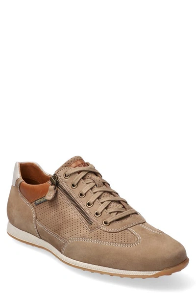 Shop Mephisto Leon Sneaker In Taupe